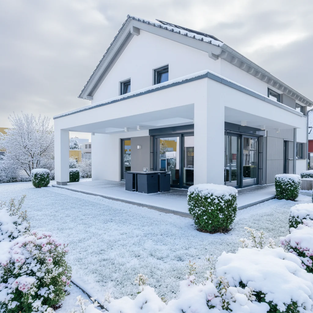 Immobilie im Winter